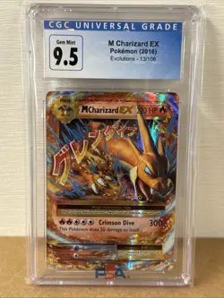 CGC 9.5 M Charizard EX 13/108 Evolutions Holo Gem Mint /Pokemon XY Evolution - Image 1