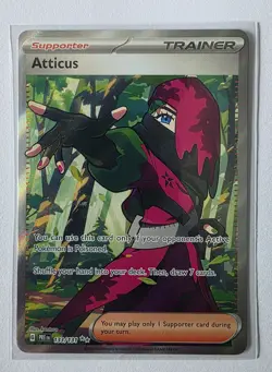 2025 Pokemon SV Prismatic Evolutions Atticus Ultra Rare #133/131 NM - Image 1