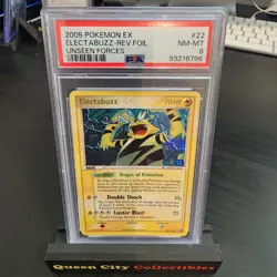 ELECTABUZZ - REV FOIL - PSA 8 - 2005 POKEMON EX UNSEEN FORCES - #22 - Image 1