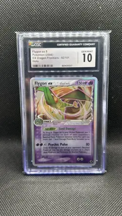 Pokemon Flygon ex EX Dragon Frontiers Ultra Rare #92 CGC 10 Gem Mint - Image 1