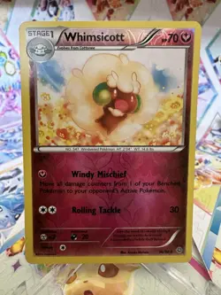 Pokemon TCG Whimsicott Ancient Origins 56/98 Reverse Holo XY X&Y English 2015 - Image 1