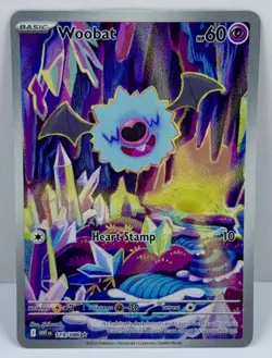 Woobat 119/086 Pokemon White Flare Illustration Rare Holo Foil NM/M - Image 1