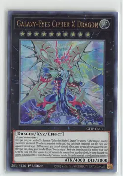 YuGiOh Ghost From the Past Foil Ultra Rare LP #GFTP-EN011 Galaxy-Eyes Cipher X - Image 1