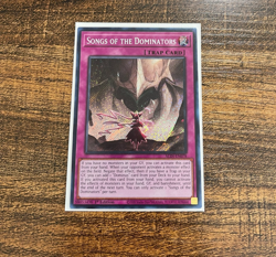 Yugioh! Songs of the Dominators ALIN-EN078 Secret Rare 1st Edition NM/M - Image 2
