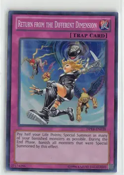 YuGiOh Duelist Pack: Kaiba Super Rare LP #DPKB-EN038 Return From the Different - Image 1