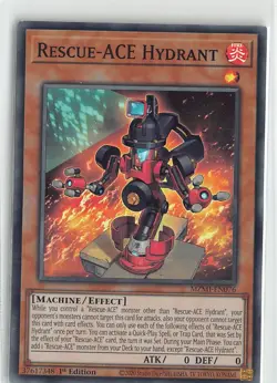 YuGiOh TCG Maze of Millenia Foil Super Rare #MZMI-EN076 Rescue-ACE Hydrant - Image 1