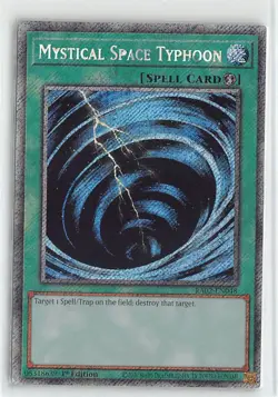 YuGiOh Rarity Collection II Platinum Secret #RA02-EN048 Mystical Space Typhoon - Image 1