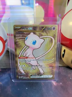 Mew Ex 205/165 Pokemon TCG S&V 151 Metal Card NM - Image 1