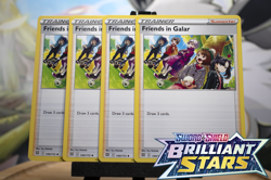 Friends in Galar 140/172 x4 Brilliant Stars Pokemon TCG Card Playset Non Holo NM - Image 1