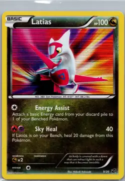 Latias 9/20 Black And White Dragon Vault Holo Pokemon TCG Card - MP #2 - Image 1