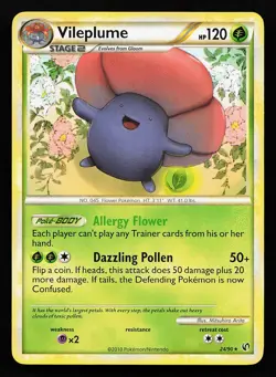 Vileplume 24/90 Rare Undaunted Pokemon Card - Image 1