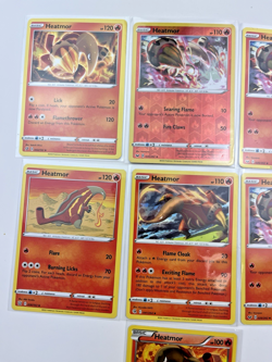 7 Card Lot Heatmor Reverse Holo Pokemon TCG Common - Image 2