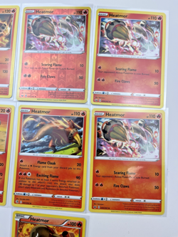 7 Card Lot Heatmor Reverse Holo Pokemon TCG Common - Image 3