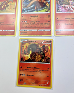 7 Card Lot Heatmor Reverse Holo Pokemon TCG Common - Image 4