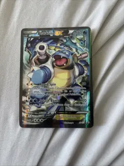 Pokemon TCG Blastoise EX Promo Holo Rare Card XY122 2016 LP Condition - Image 1
