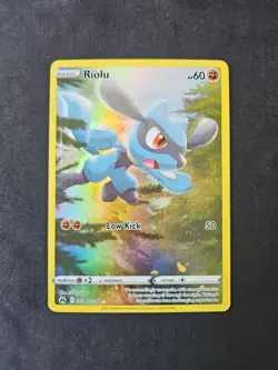 Riolu GG26/GG70 Crown Zenith: Galarian Gallery Full Art Card NM Condition - Image 1