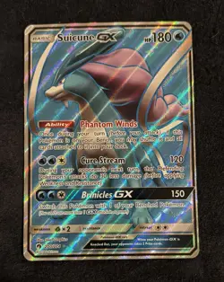 Pokemon TCG Suicune GX Lost Thunder Holo Full Art Ultra Rare Card 200/214 NM - Image 1