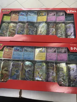 TWO Pokemon Prismatic Evolutions 8 Mini-Tins w/ Promo Cards - Costco Sets - NEW - Image 3