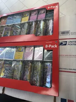 TWO Pokemon Prismatic Evolutions 8 Mini-Tins w/ Promo Cards - Costco Sets - NEW - Image 4