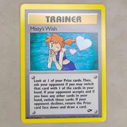 Misty’s Wish 108/132 LP Gym Challenge Pokemon Card WOTC NM Near Mint - Image 1