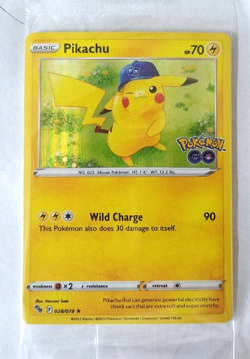POKEMON PIKACHU PROMO CARD # 028/078 GAME STOP PROMO FACTORY SEALED - Image 1