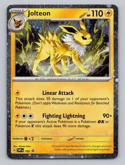 Cosmos Holo Jolteon #169 Promo SV: Scarlet & Violet Promo Cards Pokemon - Image 1