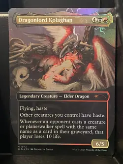 Dragonlord Kolaghan FOIL NM/M They Grow Up So Fast Secret Lair MTG Magic #1972 - Image 2