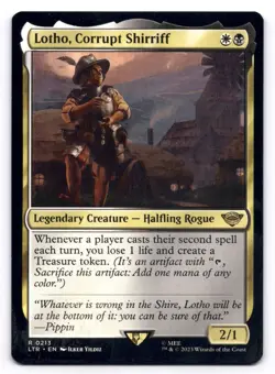 Lotho, Corrupt Shirriff LP The Lord of the Rings 0213 MTG Regular - Image 1
