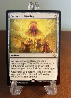 MTG Banner of Kinship Foundations FDN 0127 Regular Rare NM Magic The Gathering - Image 1