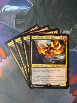 The Balrog, Durin's Bane x 4 | 7% Off 2+ | LOTR | NM | MTG - Image 1
