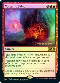 1x Volcanic Salvo - Foil - Prerelease Promo NM-Mint, English Prerelease Promos M - Image 1