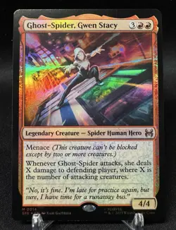 🌈 Ghost-Spider, Gwen Stacy - FOIL - 2025 MTG Spider-Man #14 - NM/M - Image 1