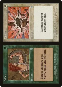 WAX WANE X 4 E/X+ INVASION MAGIC THE GATHERING - Image 1