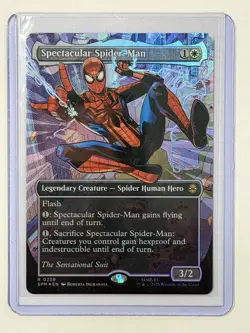 MtG SPECTACULAR SPIDER-MAN TEXTURED FOIL Magic the Gathering Pack Fresh 0239 - Image 1