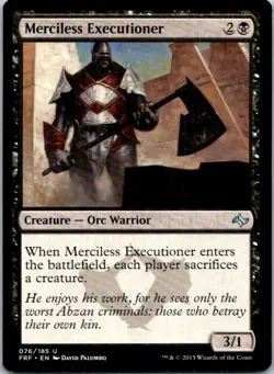 Merciless Executioner Magic The Gathering Fate Reforged Light Play - Image 1
