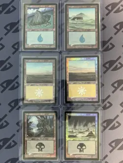 FOIL Land Lot - 7th Edition -Near Mint/LP - MTG Magic The Gathering Swamp/Plains - Image 1