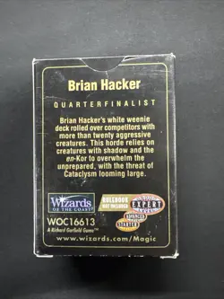 Brian hacker -MTG Magic the Gathering World Championship 1998 Seattle Decks - Image 2
