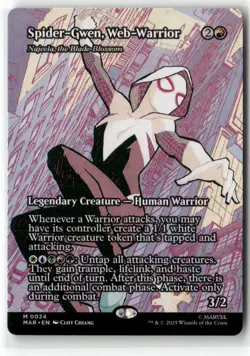 Spider-Gwen, Web-Warrior - Najeela, the Blade-Blossom (Borderless) Marvel Eterna - Image 1