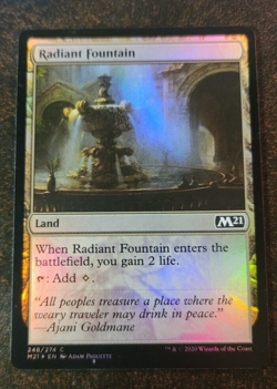 1x FOIL Radiant Fountain land - M21 - NM/VG - Image 1