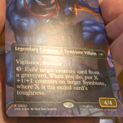 Venom, Deadly Devourer - Borderless FOIL - Spider-Man Eternal SPE 0022 MTG - Image 3