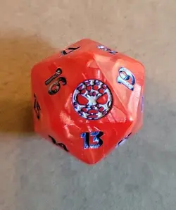 MTG - Marvel Spider-man - Oversized D20 spindown life counter dice - Image 1