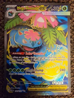 Mega Venusaur EX 155/132 Mega Evolution ENGLISH Pokemon TCG Card NM Ultra Rare - Image 1