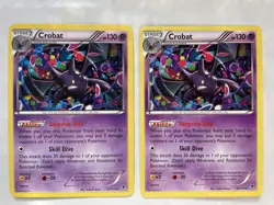 2x Crobat 33/119 LP-NM Non Holo Rare Phantom Forces 2013 Pokemon TCG - Image 1