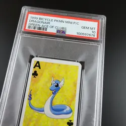 PSA 10 Dragonair Ace of Clubs Graded Pokemon Mini Bicycle Card - Image 2