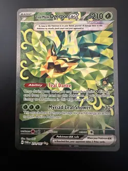 Pokemon Teal Mask Ogerpon ex 211/167 Sv06: Twilight Masquerade Holo NM!! - Image 1