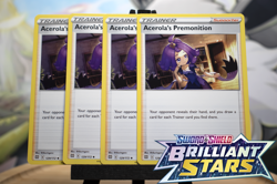 Acerola's Premonition 129/172 x4 Brilliant Stars Pokemon TCG Near Mint Fast Ship - Image 1