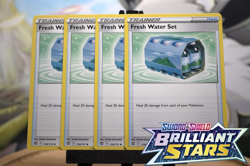 Fresh Water Set 139/172 x4 Brilliant Stars Pokemon TCG Playset NM/M Non Holo - Image 1