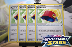 Pot Helmet 146/172 x4 Brilliant Stars Pokemon TCG Non Holo NM Mint Fast Ship - Image 1