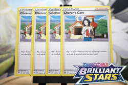 Cheren's Care 134/172 x4 Brilliant Stars Pokemon TCG Playset NM Mint Fast Ship - Image 1