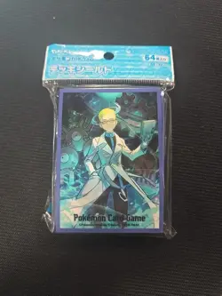 Colress Japanese Pokemon Center Exclusive Sleeves 64 Count Pokemon TCG - Image 1